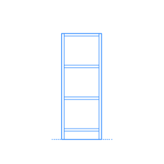 Furniture Bookcases Ikea Billy Bookcase Thin Low Laser Cut Svg File, Free Vectors File